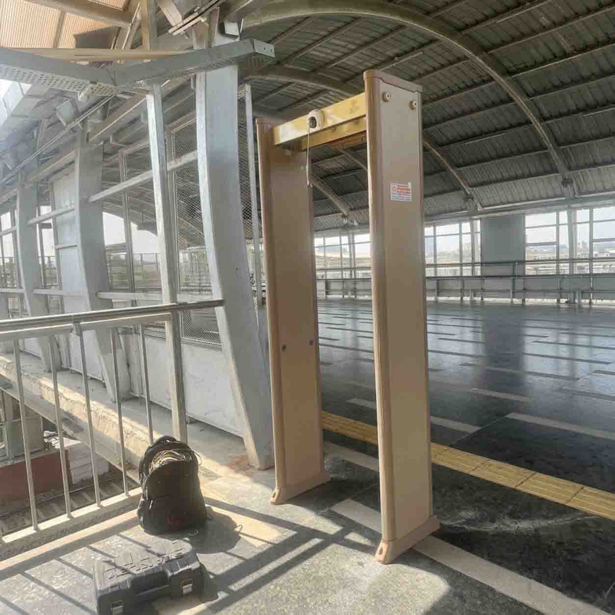 Door Frame Metal Detector Installation