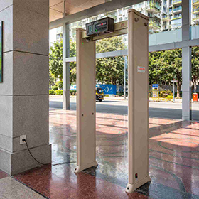 Advanced Passenger Screening Solution with Door Frame Metal Detector